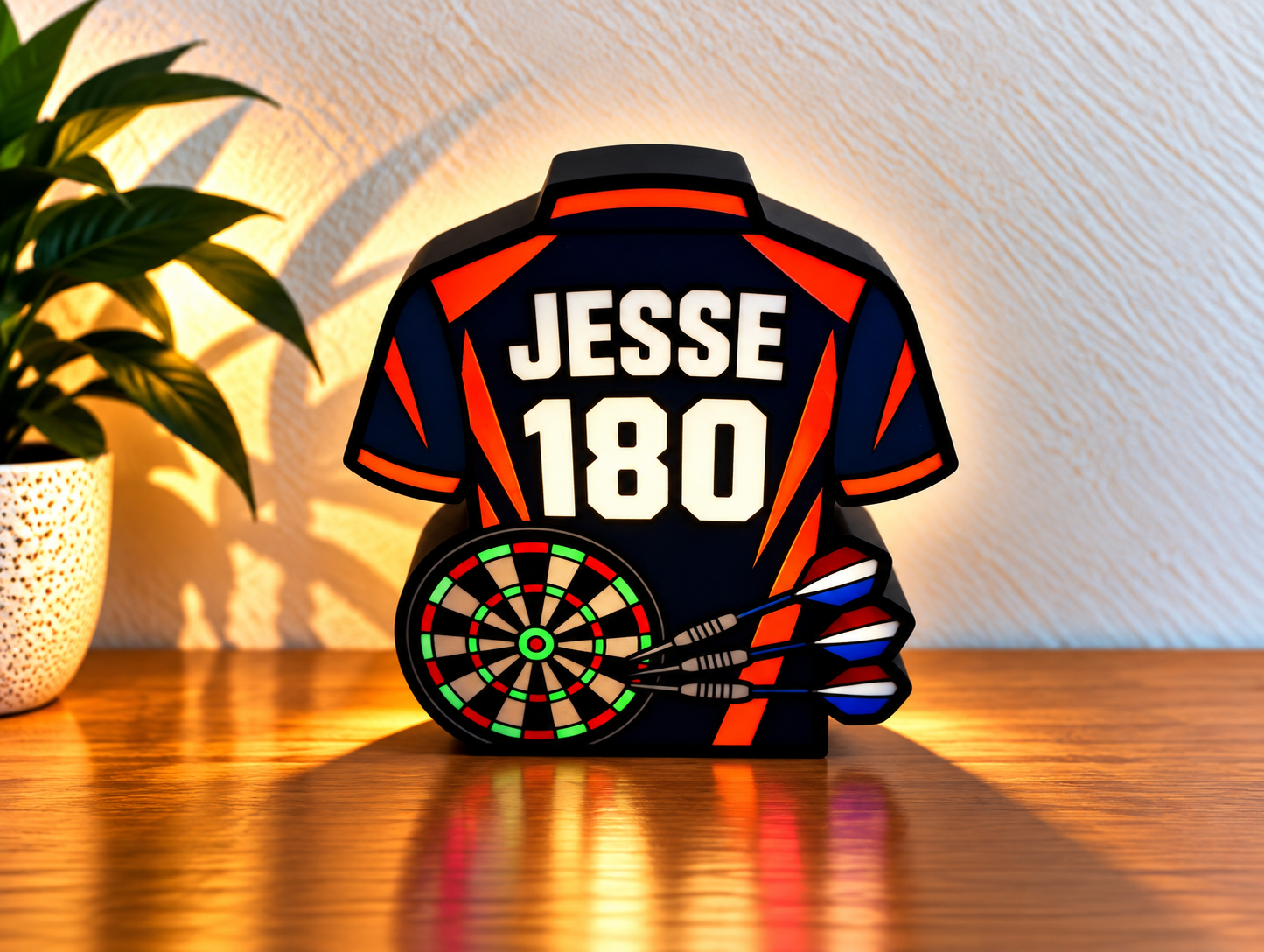 Gepersonaliseerde Darts Shirt LED Lamp