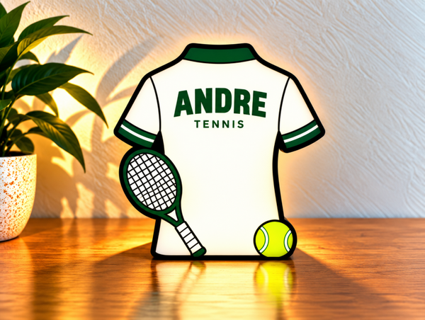 Gepersonaliseerde Tennis Shirt LED Lamp