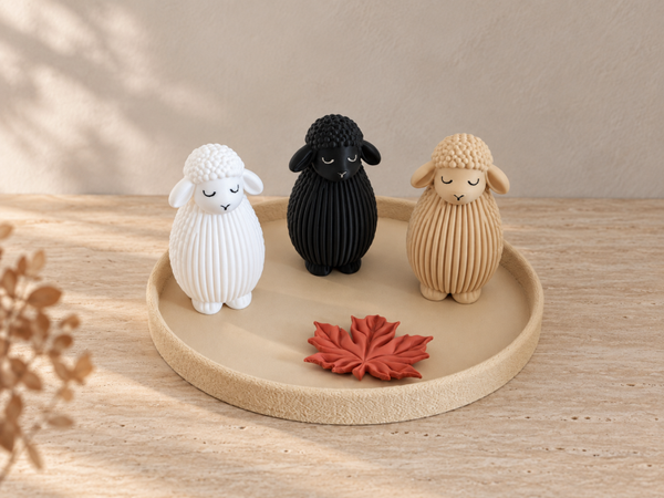 3D Geprinte Schaapjes – Set van 3