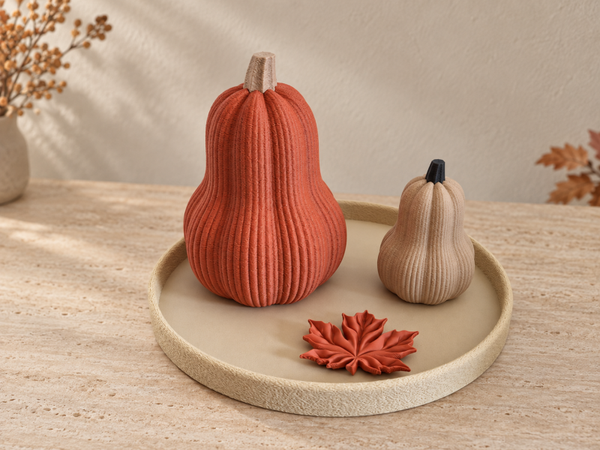 Decoratieve Pompoenen – Set van 2
