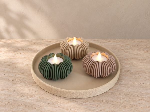 Decoratieve Waxinelichthouders – Set van 3