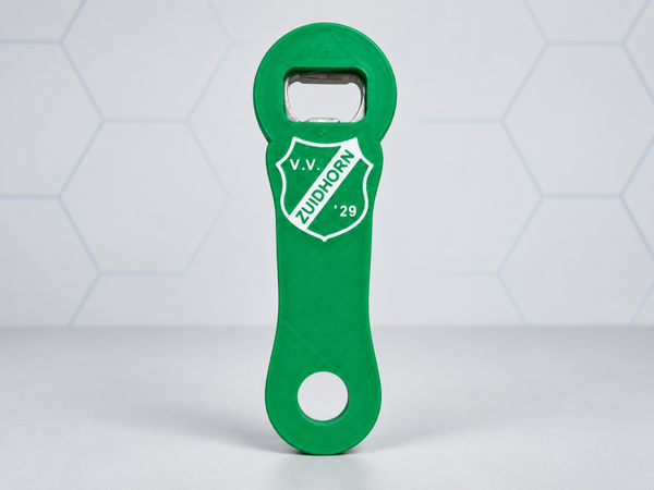 VV Zuidhorn – Flesopener met clublogo