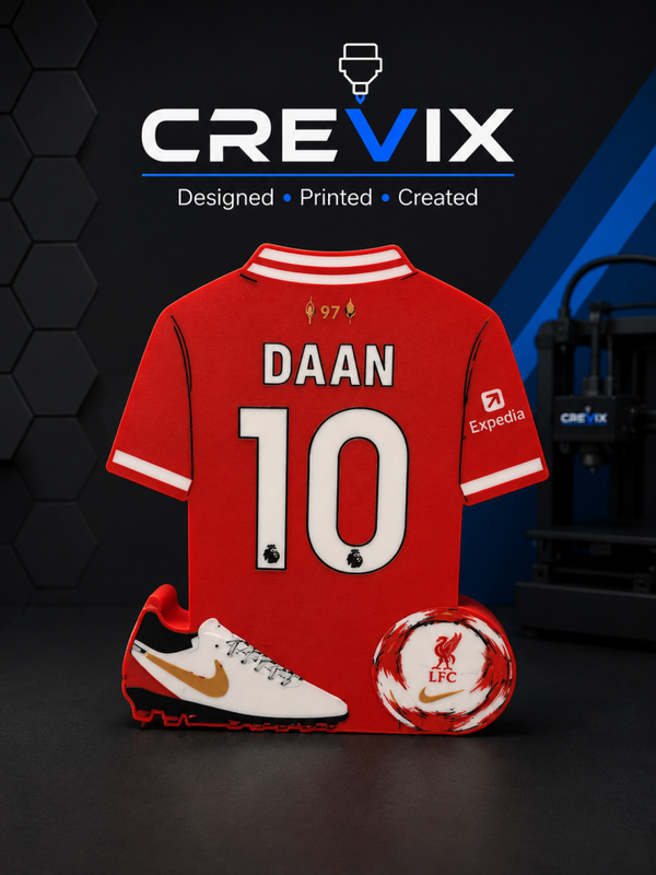 Gepersonaliseerd voetbalshirt met voetbalschoen & bal – Elke club
