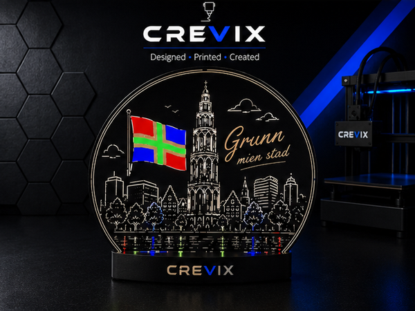 Groningen Skyline LED Lamp – Grunn Mien Stad