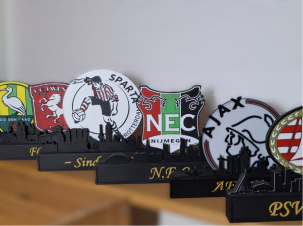 3D Display Voetbalclubs