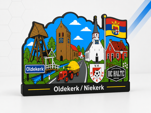 Oldekerk & Niekerk Skyline LED Lamp – 3D Geprint