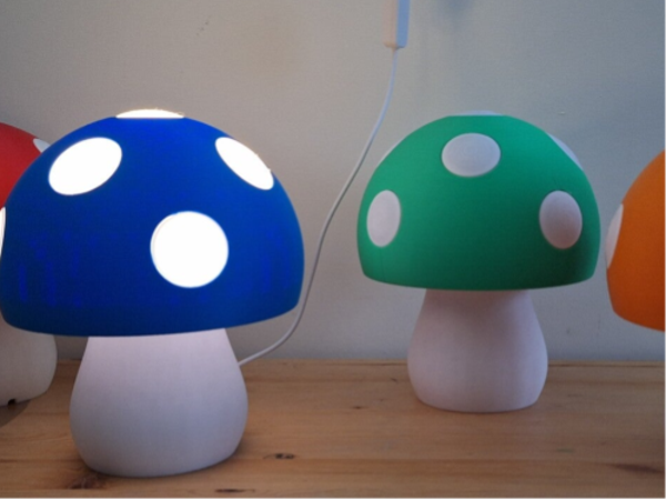 🍄 Paddenstoel Lamp (Toad stijl)