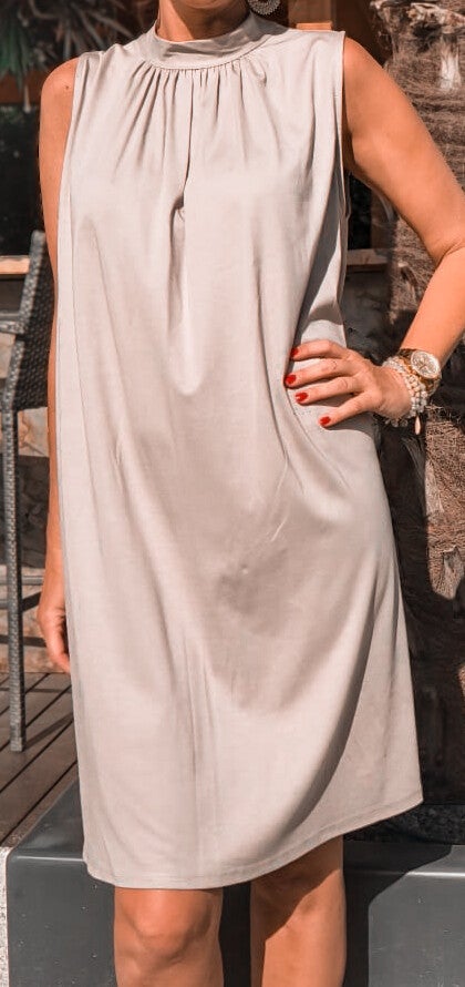Kleid beige/schlamm