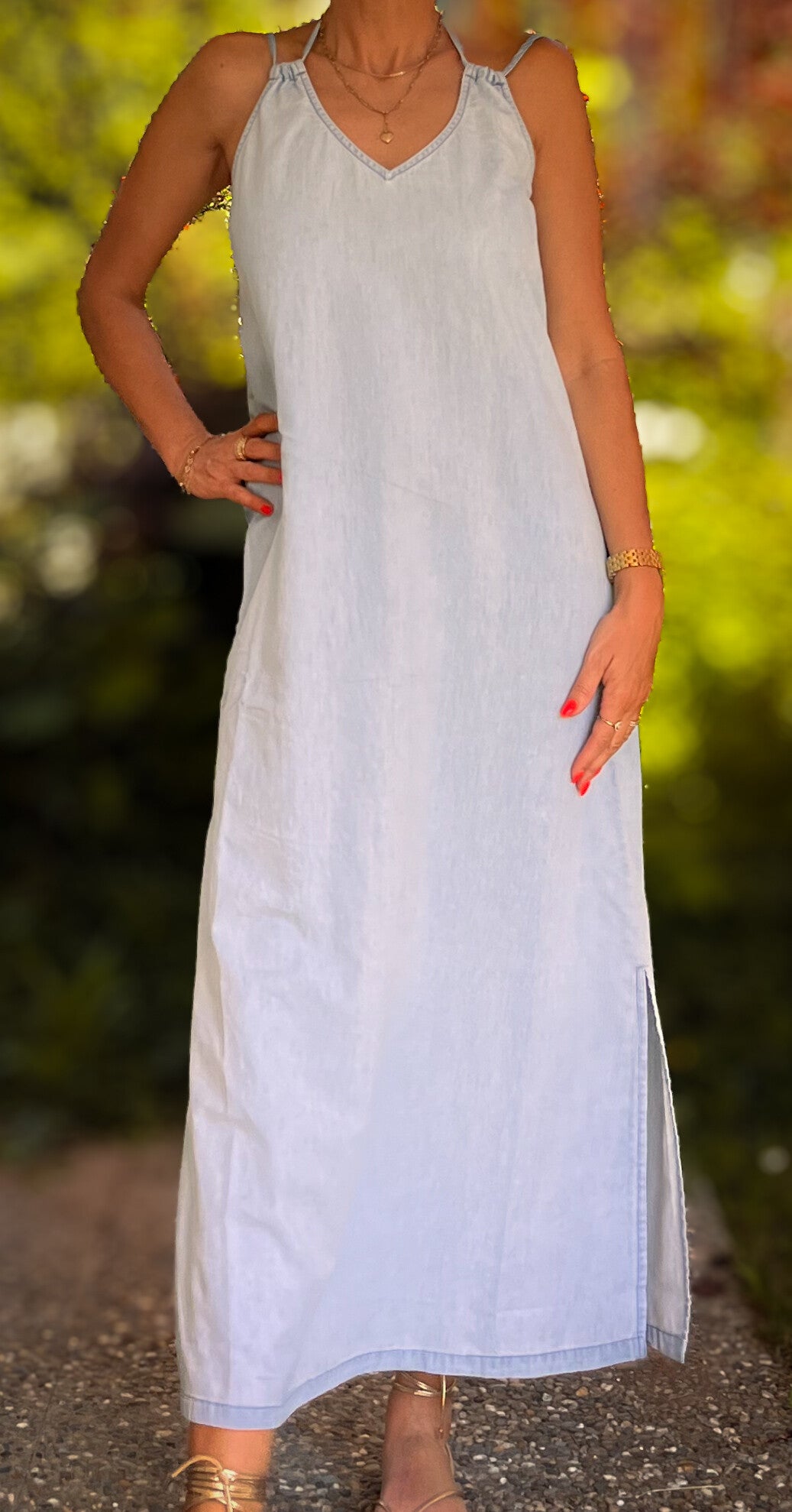 Denim Maxikleid Molly Bracken