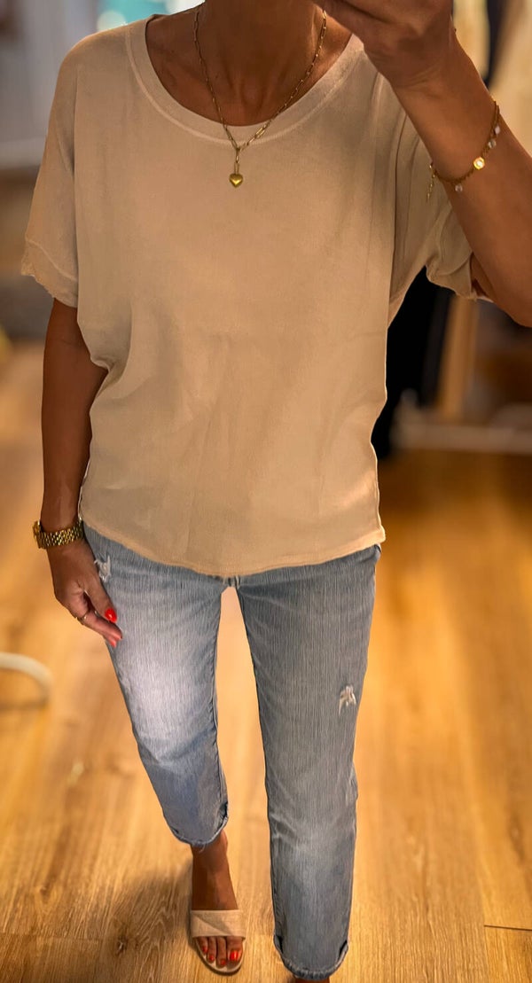 T-Shirt Basic beige ZHRILL