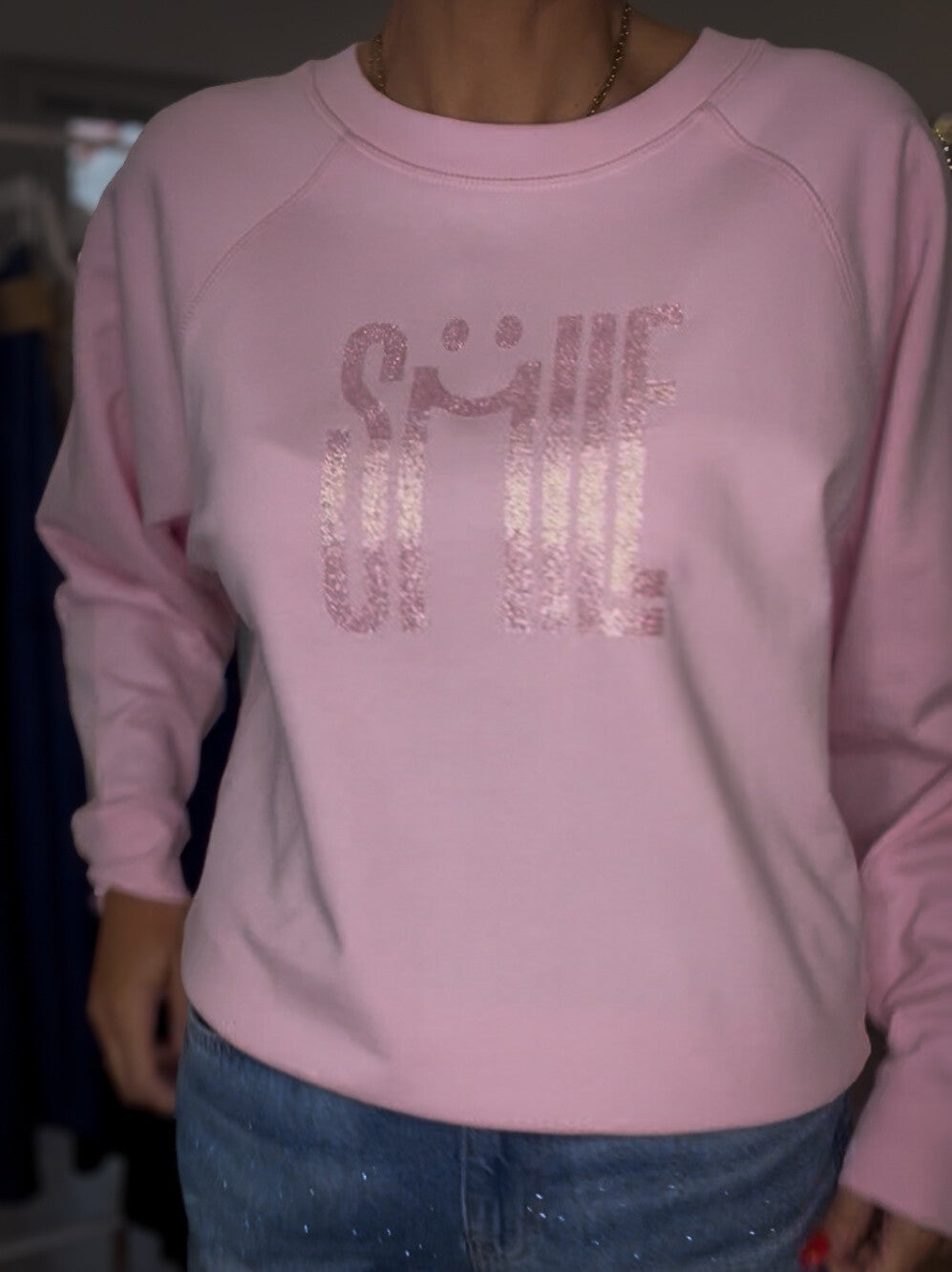 Sweatshirt Smile rosa Be Famous