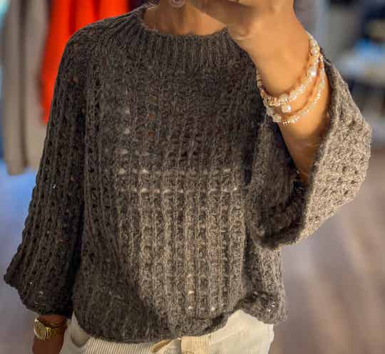 Strickpullover braun