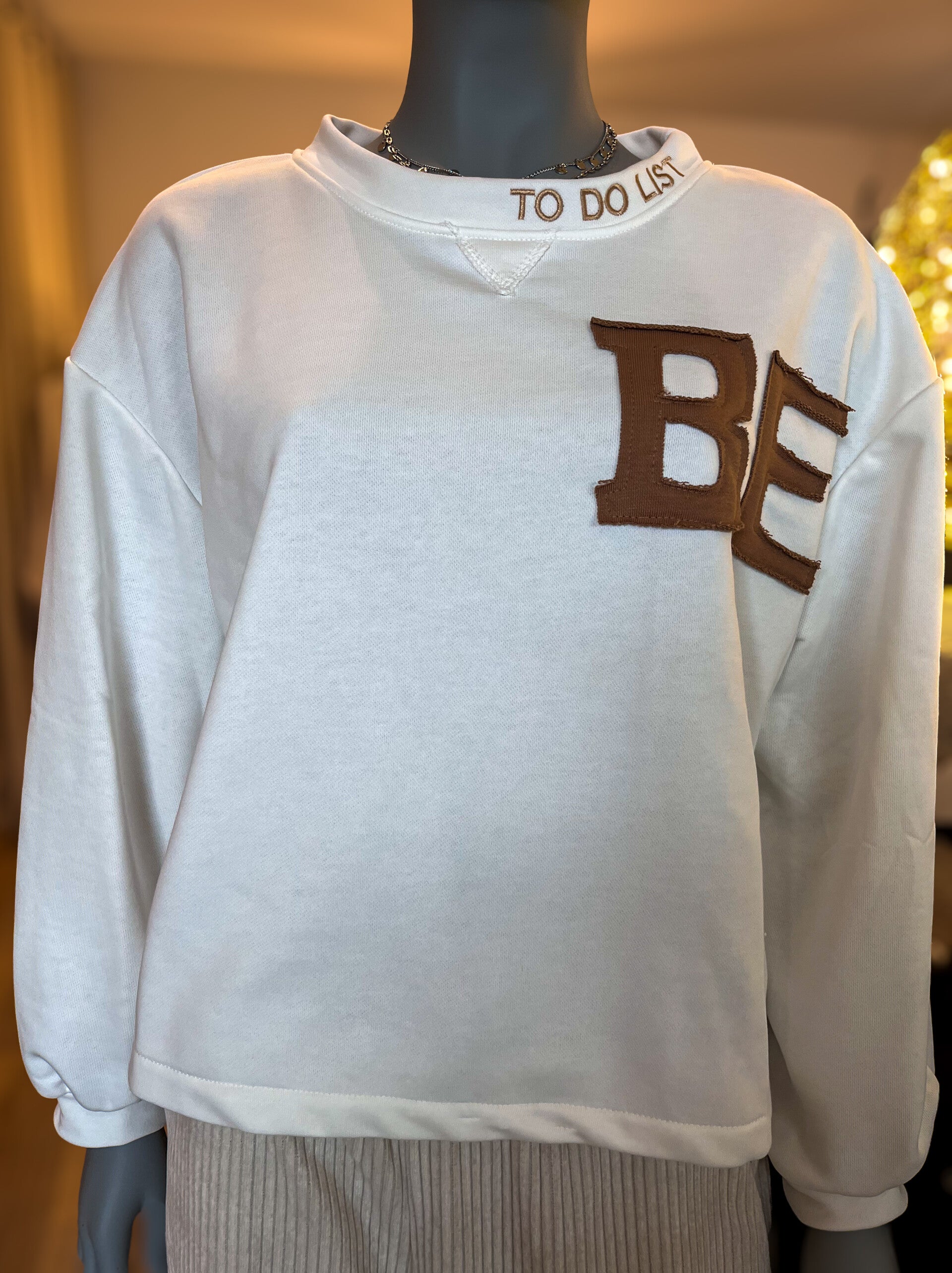 Sweatshirt BE weiss Heartkiss