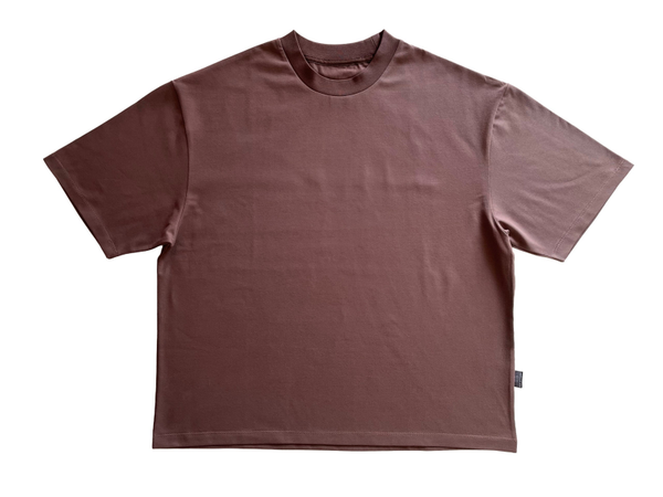 T-shirt oversized brown ov_08