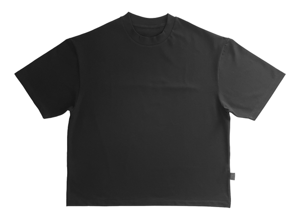 T-shirt oversized black ov_06