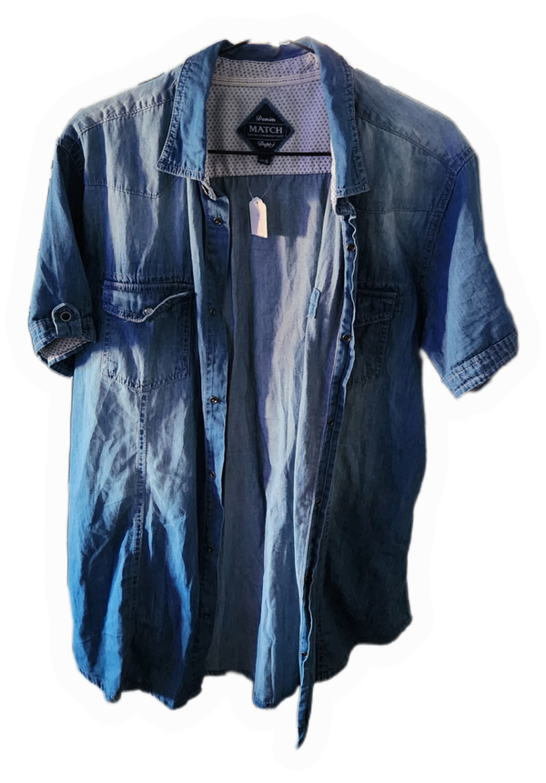 Herren Jeanshemd