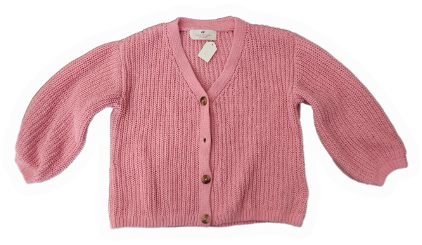 Mädchen Rosa Strickjacke