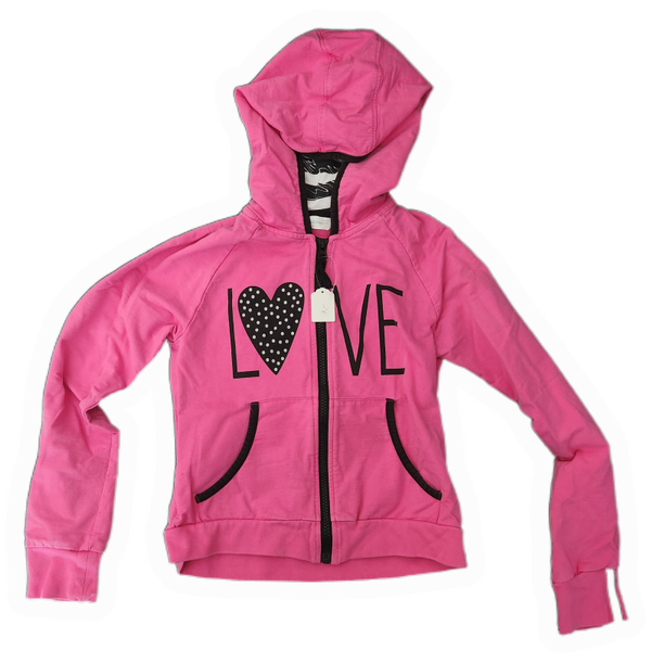 Mädchen Pinke Kapuzenjacke