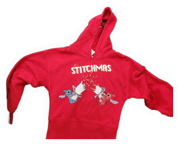 Mädchen Kapuzenshirt "Stitch-Mas"