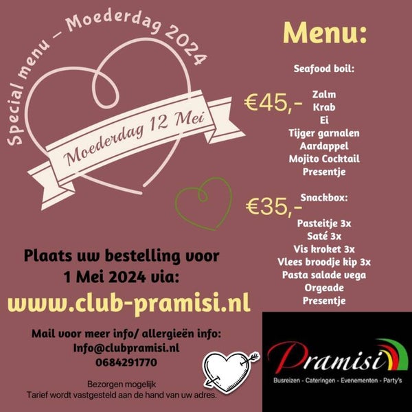 Moederdag special Seafood boil