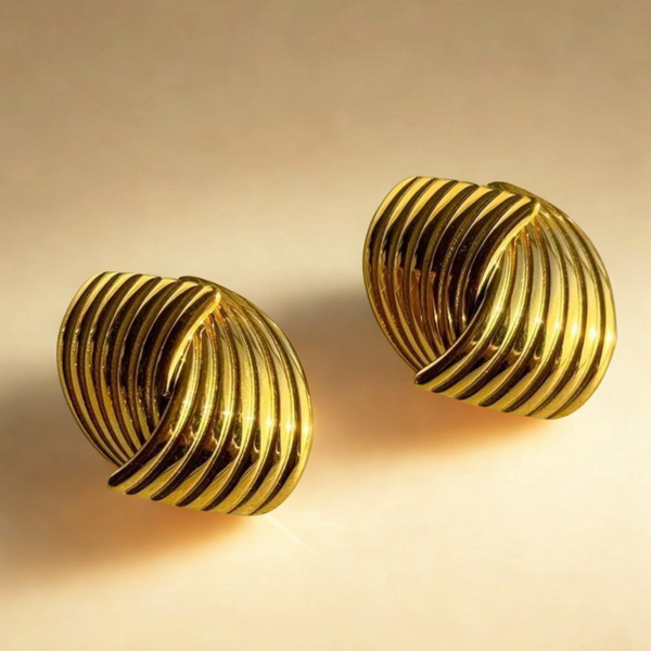 18k Gold plates earrings