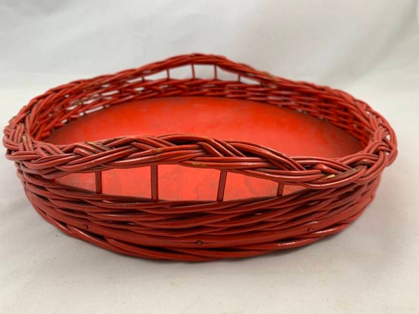 Vintage rood dienblad, jaren '70