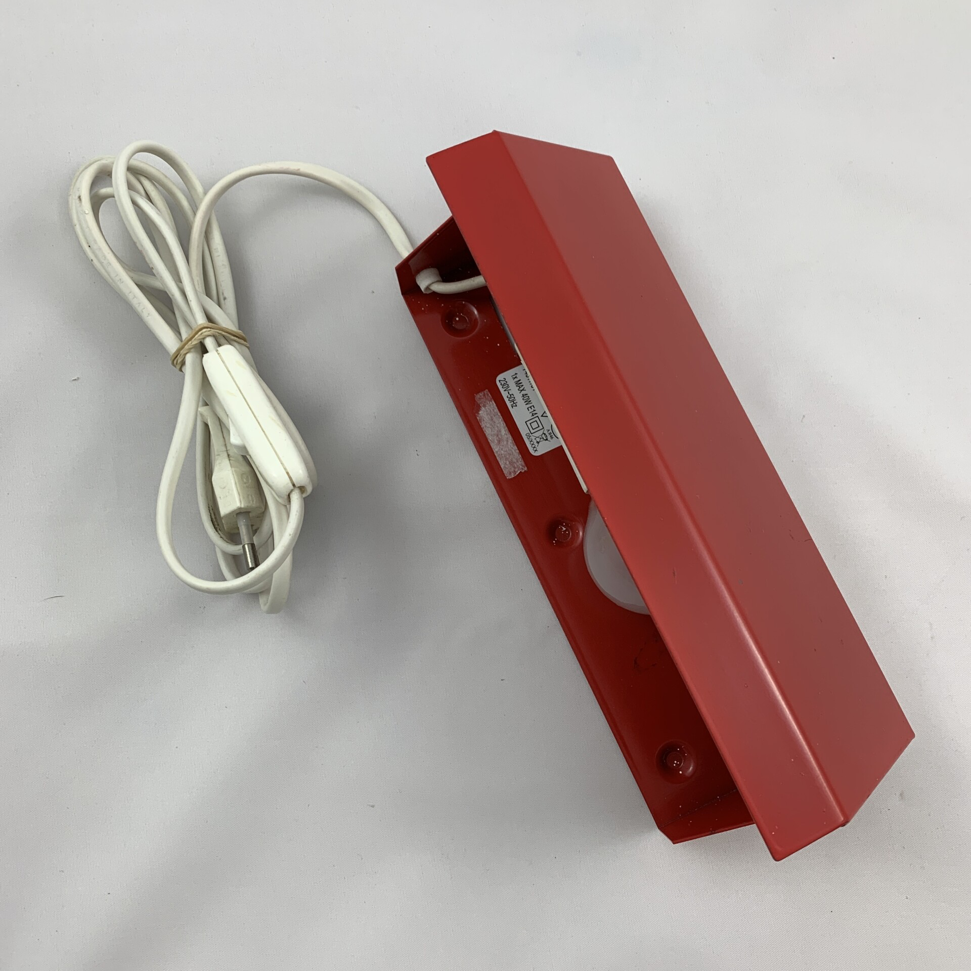 Rood Massive wandlampje, jaren ‘70