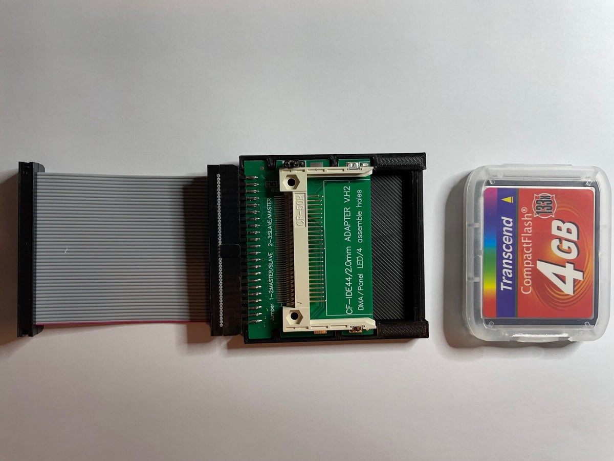 4GB SLC CF card, 2.5 Inch IDE to CF adapter and 5cm cable | Retro ...