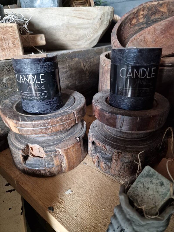 Houten kandelaar set