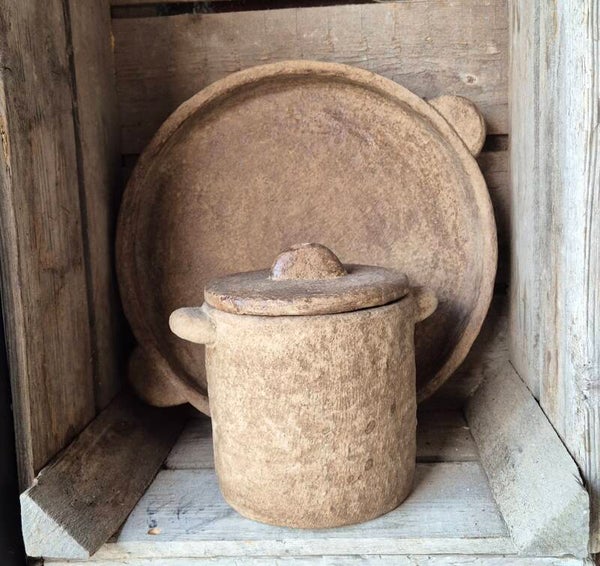 Pors schaal en pot