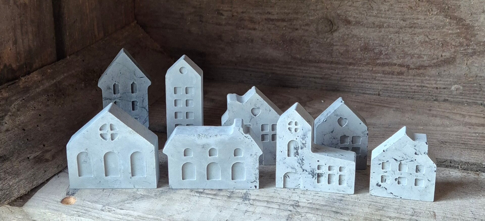 8 mini huisjes