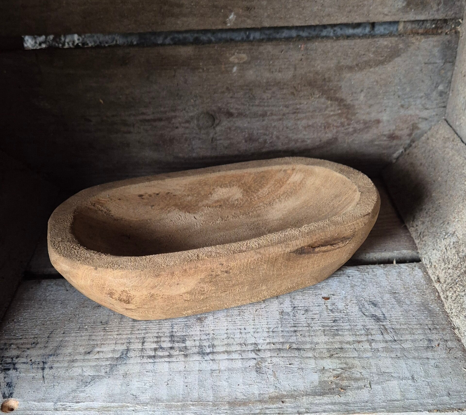 Houten bakje ovaal