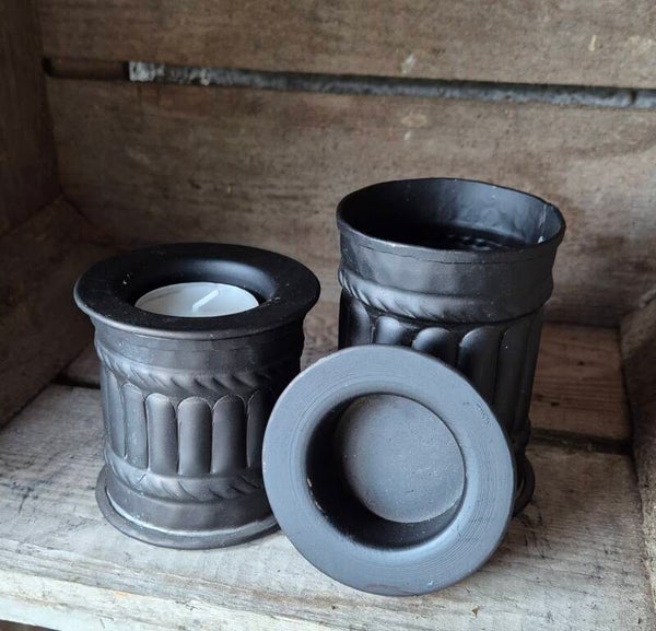 Waxinehouder zwart