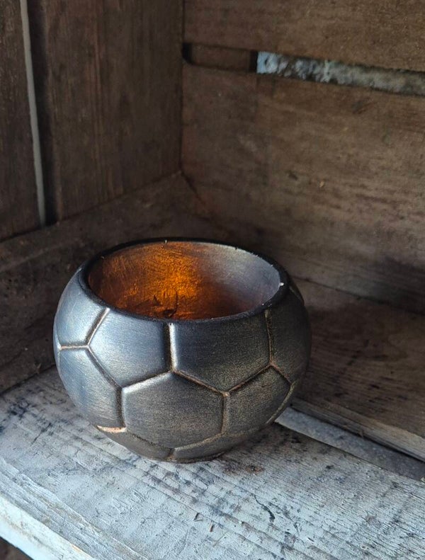 Voetbal waxinehouder