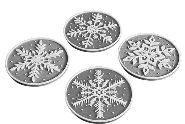 Untersetzer - Schneeflocke