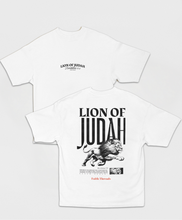 Oversized Tee - “LION OF JUDAH”