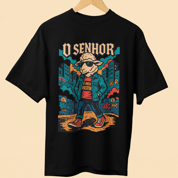 Oversized Tee “O Senhor é Meu Pastor” – Urban Faith Collection