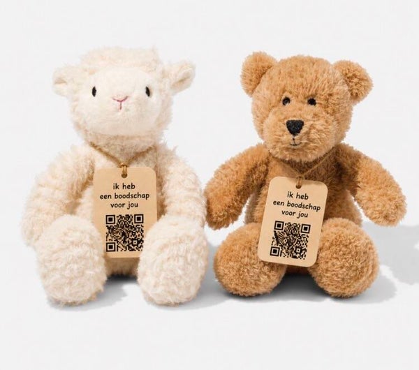 Gepersonaliseerde Knuffel met QR-boodschap