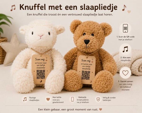 Knuffel met slaapliedje