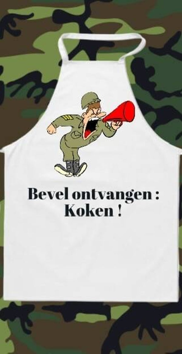 Keukenschort Bevel ontvangen Koken!