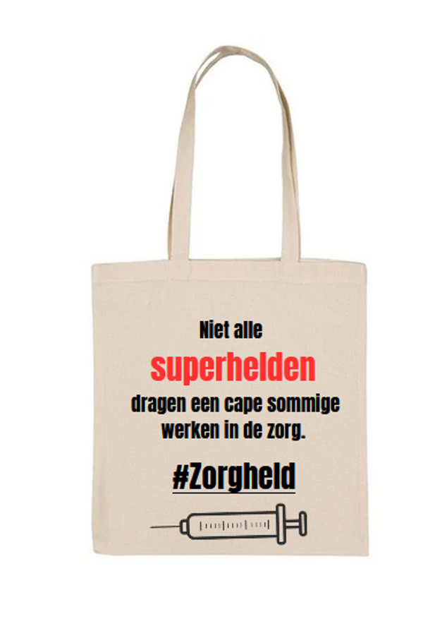 tas niet alle superhelden dragen een cape sommige werken in de zorg.
