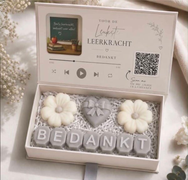 Waxmelt box qr code Bedankt waxmelts.