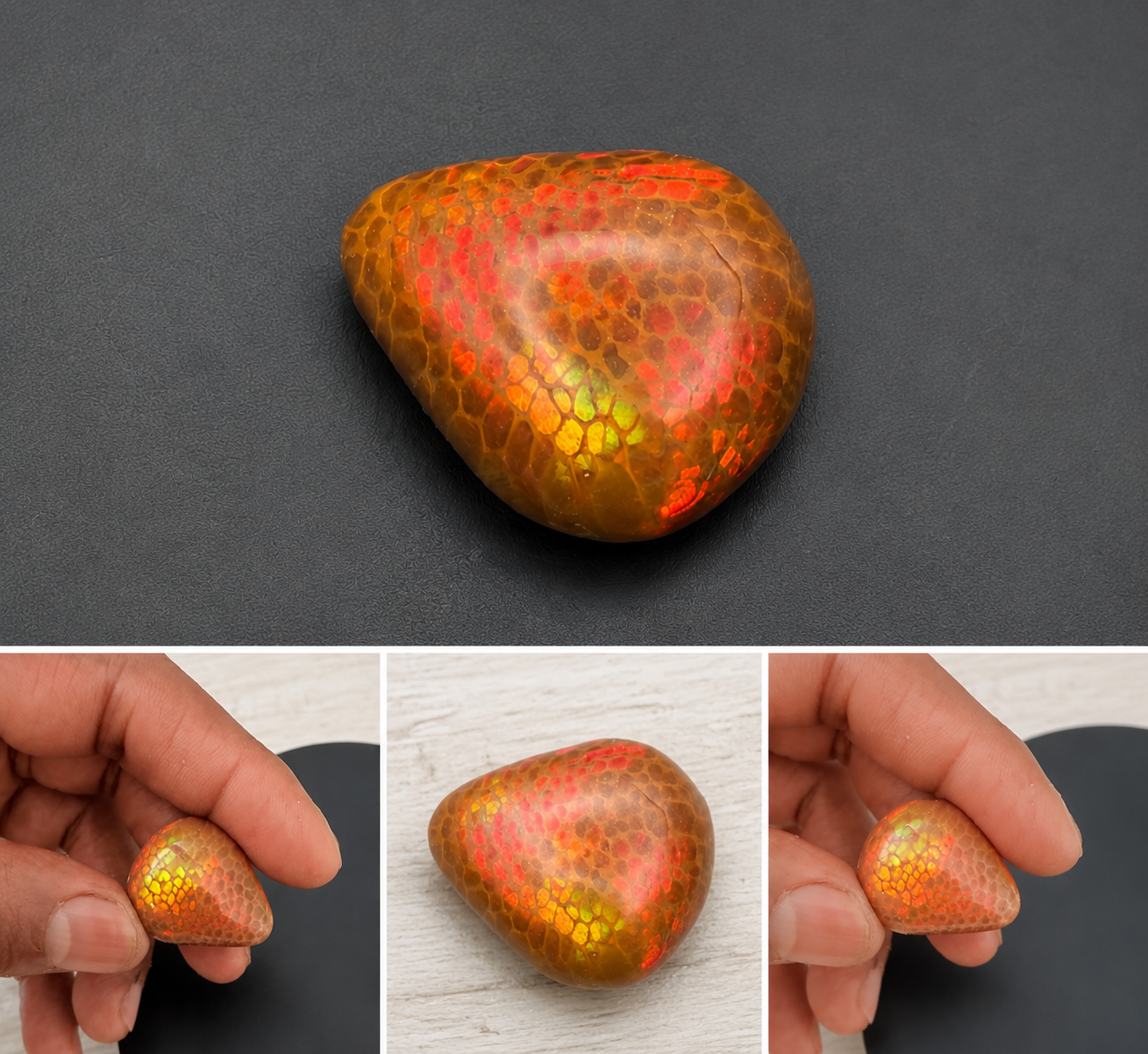 40,5 CT Zeldzame honingraat Ethiopische opaal