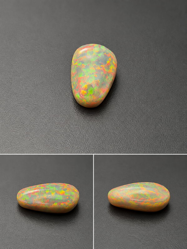 Exclusieve 17,55 CT Ethiopische zwarte opaal