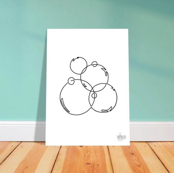 5x7” Bubbles Print from “Bubble Hat”