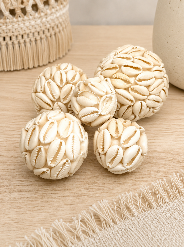 Boules de coquillages (ensemble de 5)