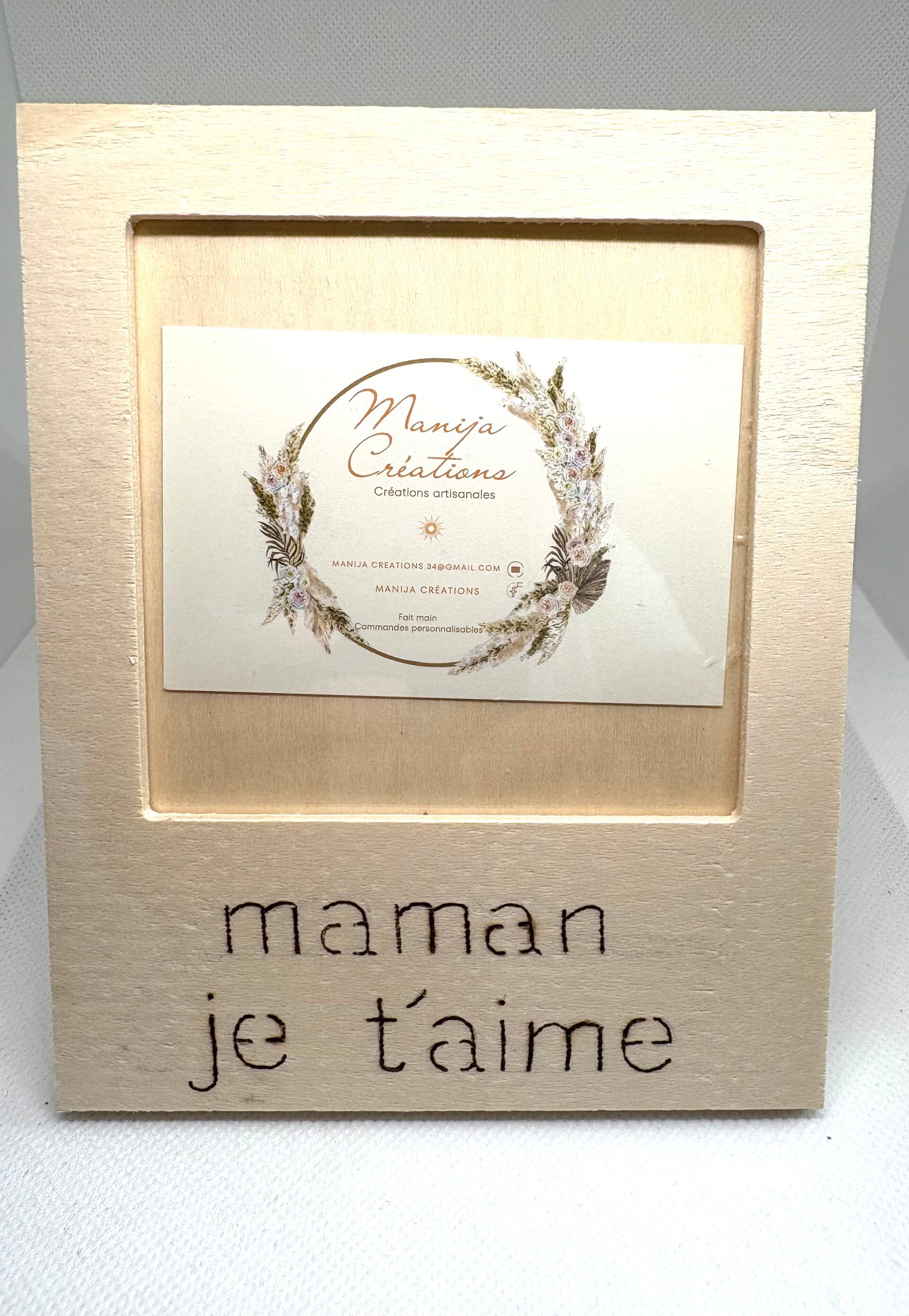 Cadre photo avec citation