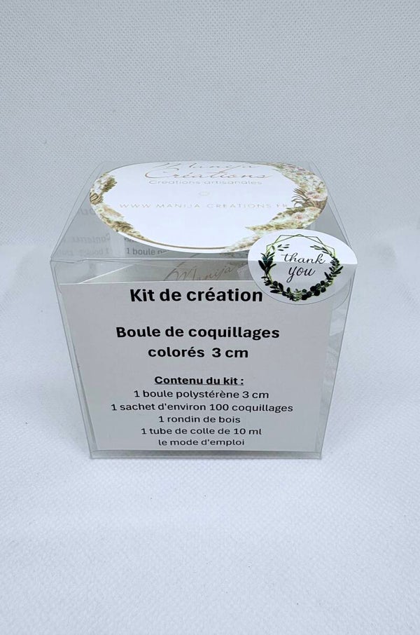 Kit coquillages colorés S