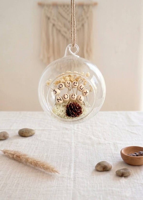 Sphère en verre à suspendre L