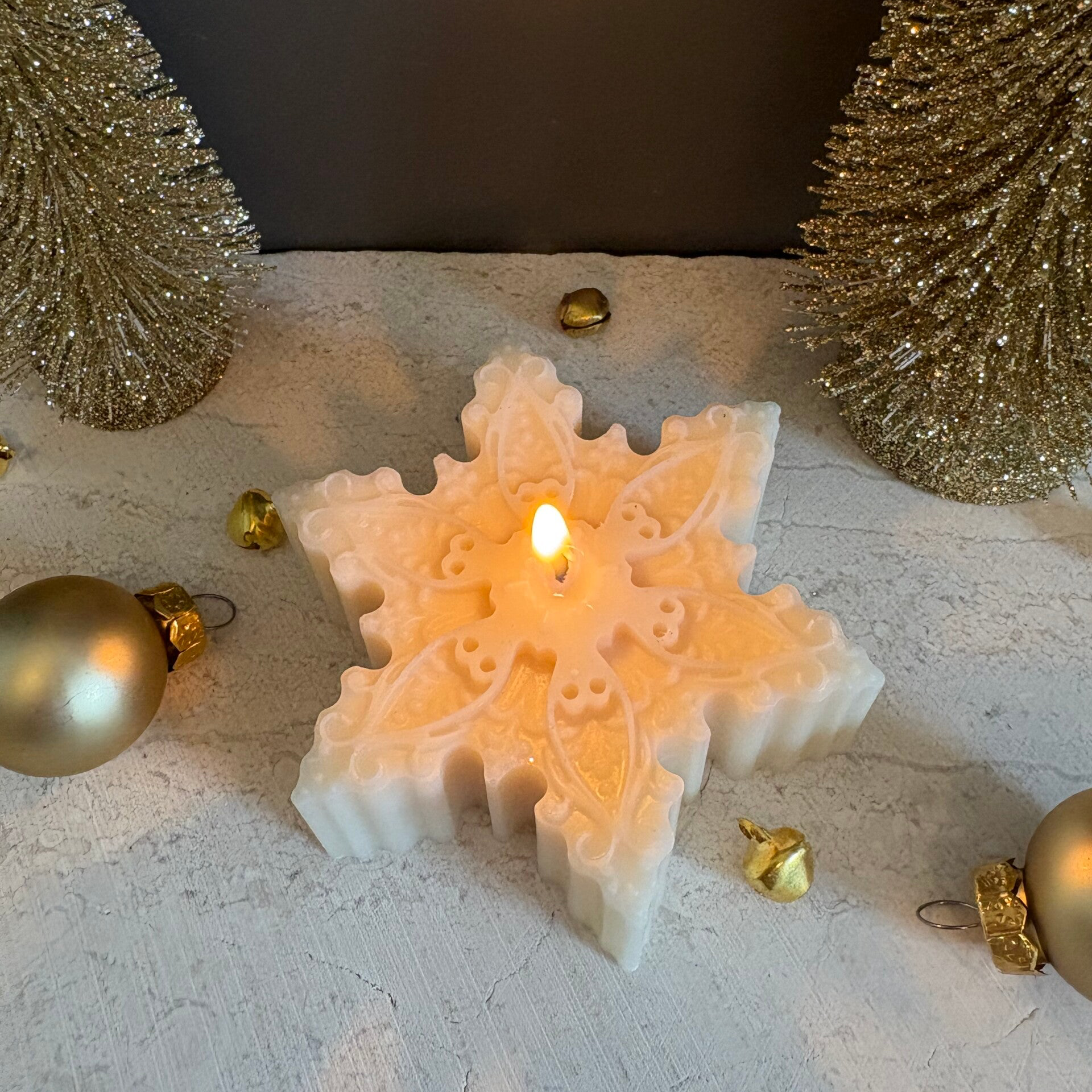 Snowstar kaars
